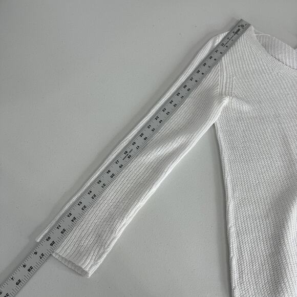 Eileen Fisher Sweater Womens Petite Small 100% Organic Linen V-Neck Knit Top - Picture 9 of 11